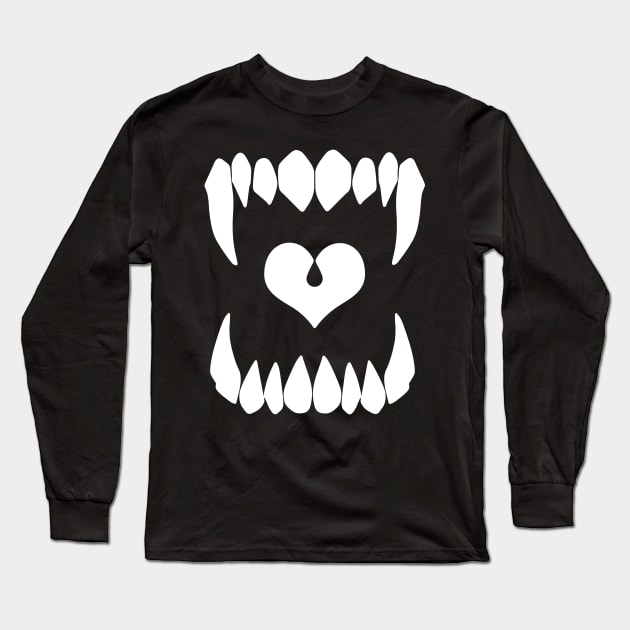 Show Me Your Teeth Long Sleeve T-Shirt by CrypticCoffin